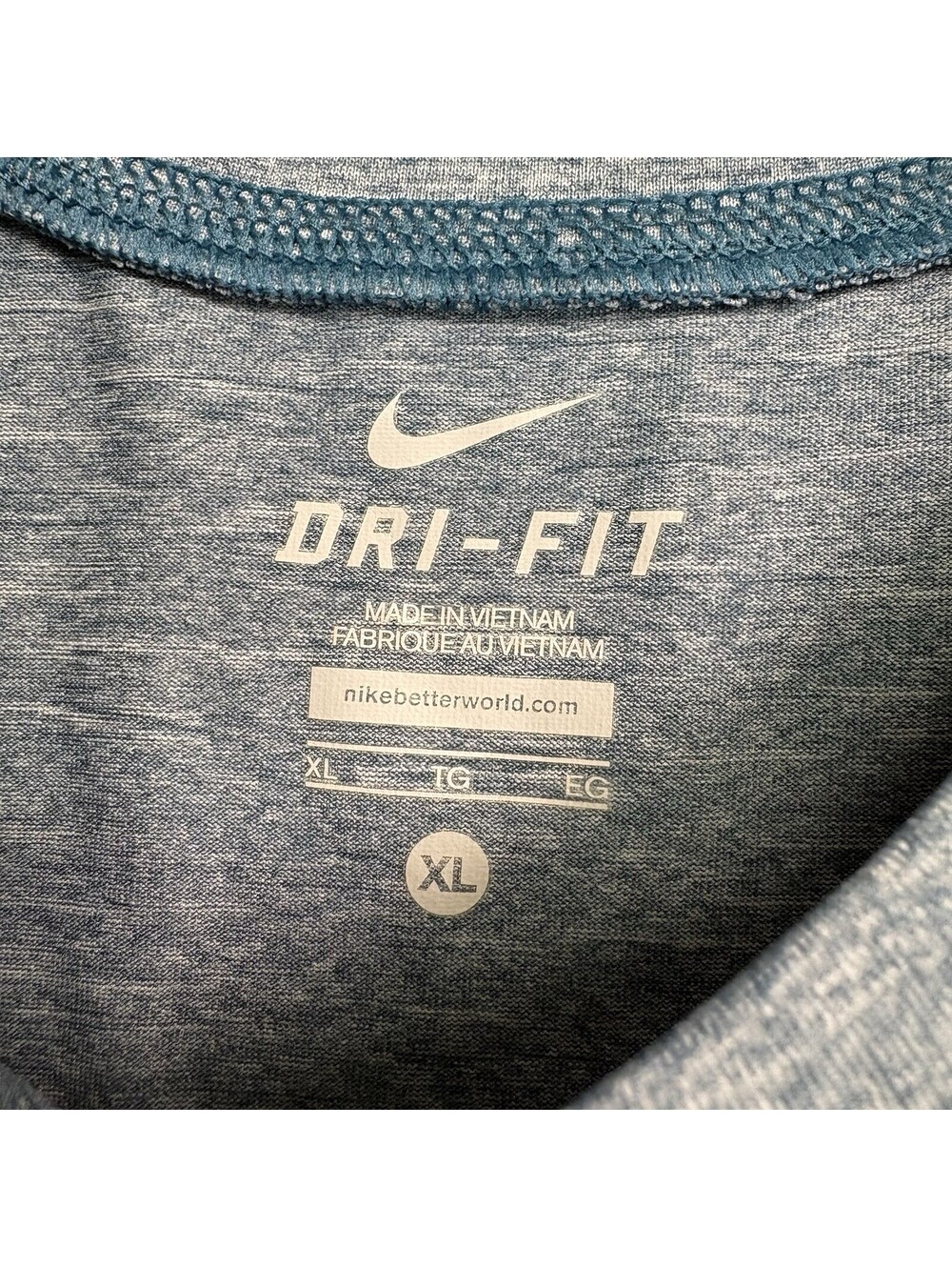Nike Dri Fit Shirt Size XL New With Tags Performance Running Athletic Blue - Picture 3 of 8